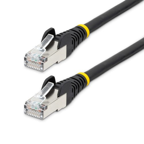 StarTech.com NLBK-20F-CAT6A-PATCH networking cable Black 240.2" (6.1 m) S/FTP (S-STP) Round