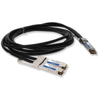AddOn Networks ADD-Q4DE2Q56CI-P3M InfiniBand/fibre optic cable 118.1" (3 m) QSFP-DD 2x QSFP56 DAC Black