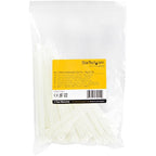 StarTech.com CBMZTRB6 cable tie Releasable cable tie Nylon, Plastic White 100 pc(s)