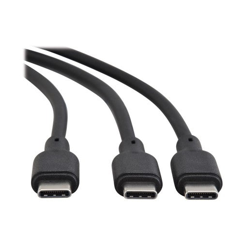 Eaton U420P-2X4-140W USB cable USB 2.0 48" (1.22 m) USB C 2 x USB C 0.48 Gbit/s Black, Gray