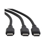 Eaton U420P-2X4-140W USB cable USB 2.0 48" (1.22 m) USB C 2 x USB C 0.48 Gbit/s Black, Gray