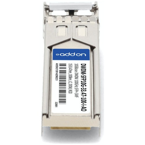 AddOn Networks DWDM-SFP10G-33.47-100-I-AO network transceiver module Fiber optic 10000 Mbit/s SFP+ 1533.47 nm