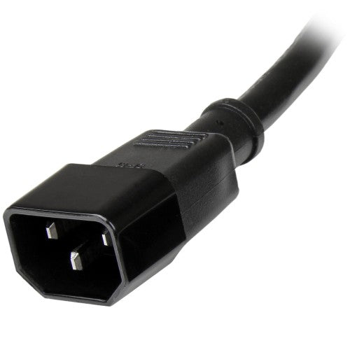StarTech.com PXT1002 power cable Black 23.6" (0.6 m) C13 coupler C14 coupler