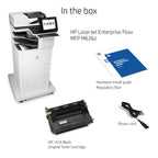 HP LaserJet Enterprise Flow M636z Wireless Multifunction Black and white Printer, Copier, Scanner; Duplex