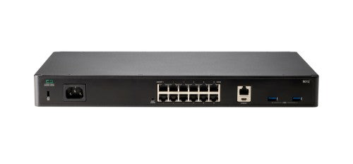 HPE Aruba Networking 9012 (US) TAA 12xGbE 6xPoE+ Branch 2K Clients - 32 APs Gateway