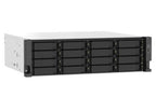 QNAP TS-1673AU-RP-16G NAS/storage server Rack (3U) Ryzen Embedded V1500B 16 GB DDR4 0 TB QNAP QTS Black, Gray