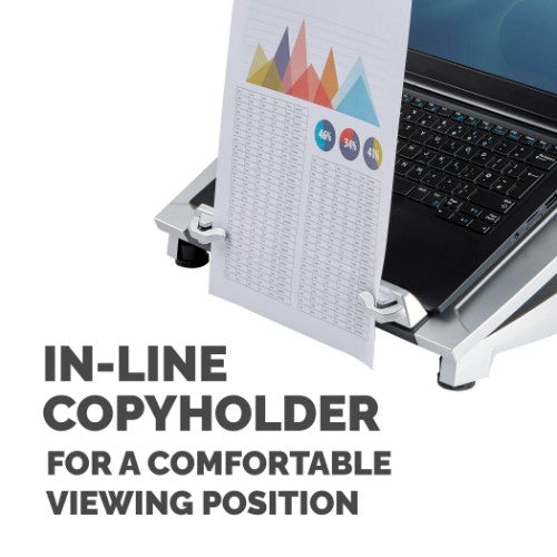 Fellowes 8036701 laptop stand Black, Silver 17"