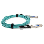 AddOn Networks QSFP-200GB-AOC10M-AO InfiniBand/fibre optic cable 393.7" (10 m) QSFP56 Green, Silver