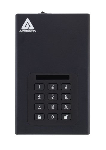 Apricorn Aegis Padlock DT external hard drive 22 TB USB Type-B 3.2 Gen 1 (3.1 Gen 1) Black