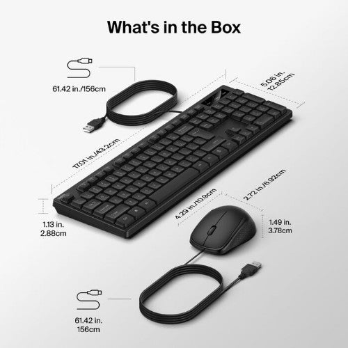 Belkin BBZ014TT keyboard Mouse included Universal USB AZERTY English Black