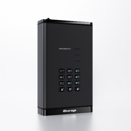 iStorage diskAshur DT3 HDD external hard drive 2 TB USB Type-C 3.2 Gen 1 (3.1 Gen 1) Black
