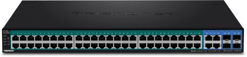 Trendnet TPE-5048WS network switch Managed Gigabit Ethernet (10/100/1000) Power over Ethernet (PoE) 1U Black