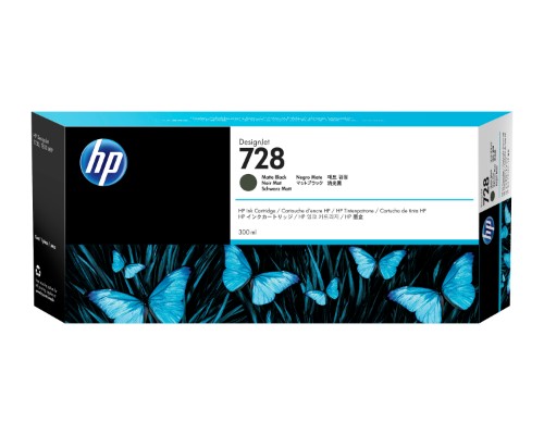 F9J68A (728) Ink cartridge black matt, 300ml