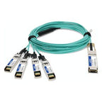 AddOn Networks AOC-Q-4S-100G-15M-AO InfiniBand/fibre optic cable 590.6" (15 m) QSFP28 4xSFP28 Aqua color, Silver