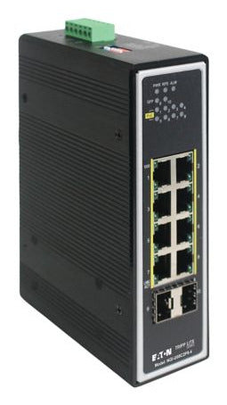 Eaton NGI-U08C2P8-4 network switch Unmanaged L2 Gigabit Ethernet (10/100/1000) Power over Ethernet (PoE) DIN rail Black