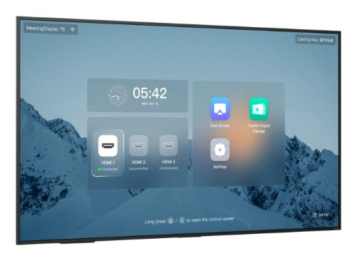 Yealink MeetingDisplay 75'' 65" 3840 x 2160 pixels IPS Wi-Fi 6 (802.11ax) Black Bluetooth