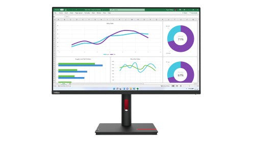 Lenovo ThinkVision T32h-30 computer monitor 31.5" 2560 x 1440 pixels Quad HD LED Black