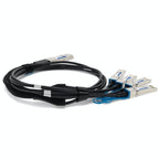 AddOn Networks 470-ABQF-AO InfiniBand/fibre optic cable 78.7" (2 m) QSFP28 4x SFP28 Black