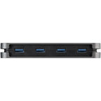 StarTech.com HB30CM4AB interface hub USB 3.2 Gen 1 (3.1 Gen 1) Type-C 5000 Mbit/s Black, Gray
