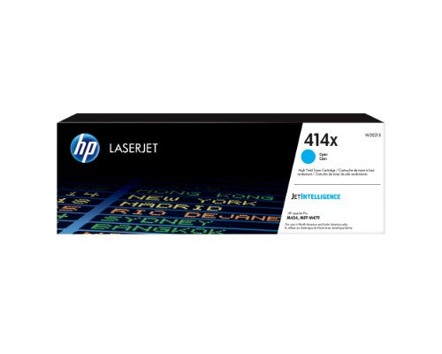 HP 414X High Yield Cyan Original LaserJet Toner Cartridge