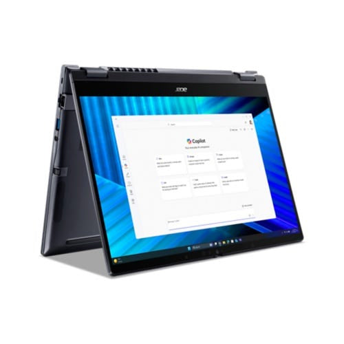 Acer TravelMate TMP414RN-55-79AM Intel Core Ultra 7 255U Hybrid (2-in-1) 14" Touchscreen WUXGA 16 GB DDR5-SDRAM 1 TB SSD Wi-Fi 7 (802.11be) Windows 11 Pro Blue