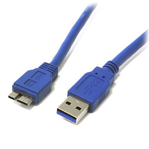 StarTech.com USB3SAUB3 USB cable 35.4" (0.9 m) USB A Micro-USB B 5 Gbit/s Blue