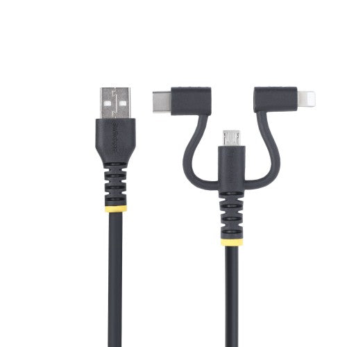 StarTech.com RLTCUB1MBK USB cable USB 2.0 39.4" (1 m) USB A Micro-USB B Black