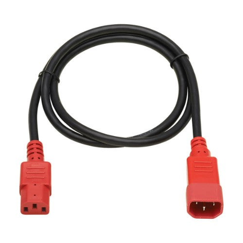 Tripp Lite P004-004-RD power cable Black, Red 47.2" (1.2 m) C14 coupler C13 coupler