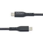 StarTech.com USB2CC10FBKE USB cable USB 2.0 118.1" (3 m) USB C 0.48 Gbit/s 60 W Black