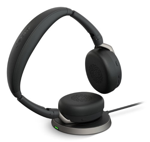 Jabra Evolve2 65 Flex Headset Wireless Head-band Office/Call center USB Type-A Bluetooth Charging stand