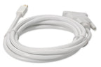 AddOn Networks MDP2DVIDMM6W video cable adapter 72" (1.83 m) Mini DisplayPort DVI-D White