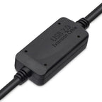 StarTech.com 15m USB 2.0, M/M USB cable 590.6" (15 m) USB A USB B 0.48 Gbit/s Aluminum, Black