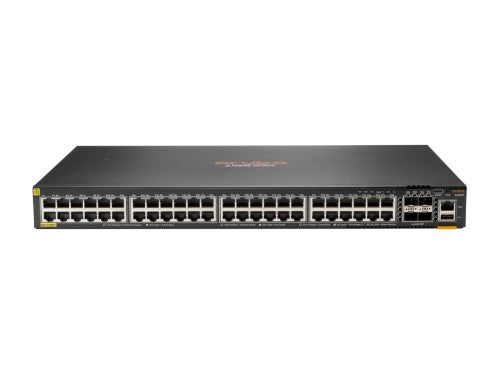 HPE Aruba Networking Aruba 6300F 48-port 1GbE Class 4 PoE & 4-port SFP56 Managed L3 Gigabit Ethernet (10/100/1000) Power over Ethernet (PoE) 1U Gray