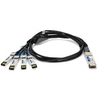 AddOn Networks QSFP28-4SFP28-PDAC1M-FT-AO InfiniBand/fibre optic cable 39.4" (1 m) 4x SFP28 Black