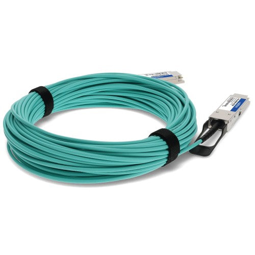 AddOn Networks ADD-QARQMX-AOC50M InfiniBand/fibre optic cable 1968.5" (50 m) QSFP+ Aqua color