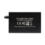 Tripp Lite U460-004-2A2C-2 interface hub USB 3.2 Gen 2 (3.1 Gen 2) Type-C 10000 Mbit/s Black