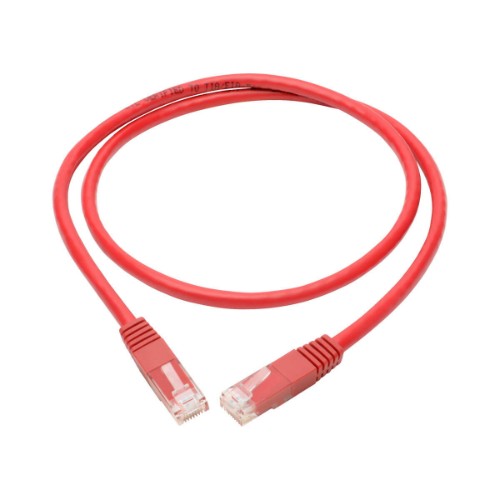 Tripp Lite N200-003-RD networking cable Red 35.8" (0.91 m) Cat6 U/UTP (UTP)