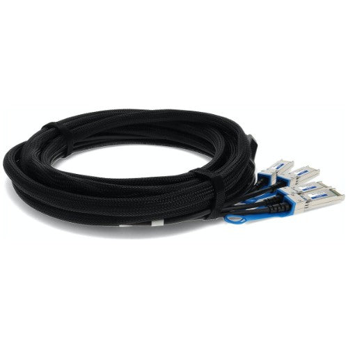 AddOn Networks JNP-QSFP-DACBO-3M-AO InfiniBand/fibre optic cable 118.1" (3 m) QSFP+ 4xSFP+ Black