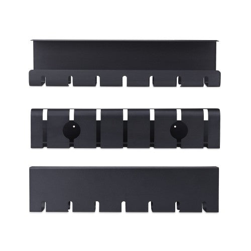 StarTech.com S2MB-DESK-CABLE-TRAY cable organizer Cable tray Black 2 pc(s)
