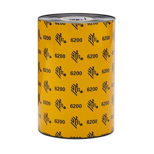 Zebra 6200 Resin thermal ribbon 2913.4" (74 m) Black