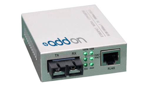 AddOn Networks ADD-GMC-LX-4SC network media converter 1000 Mbit/s 1310 nm Single-mode Gray