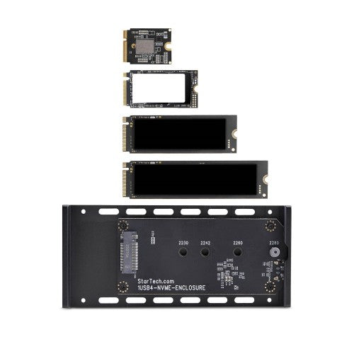 StarTech.com 1USB4-NVME-ENCLOSURE storage drive enclosure SSD enclosure Black M.2