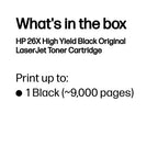 CF226X (26X) Toner black, 9K pages