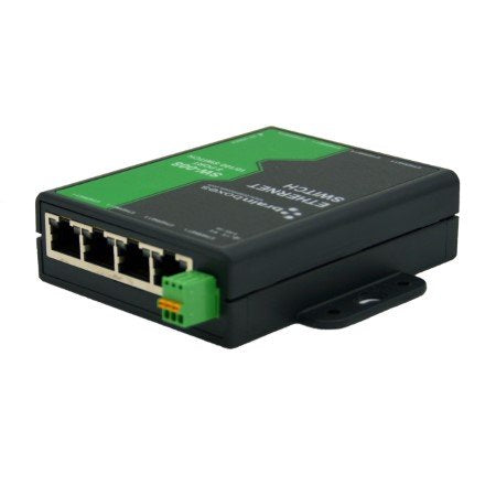 Brainboxes SW-008 network switch Unmanaged Fast Ethernet (10/100) Black, Green