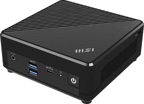 MSI Cubi N ADL-065US PC/workstation Intel® N N200 4 GB DDR4-SDRAM 128 GB SSD Windows 11 Pro Mini PC Black