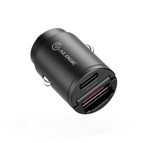 ALOGIC CRCA30 mobile device charger Headphones, Headset, Smartphone, Smartwatch, Tablet Black Cigar lighter Fast charging Auto