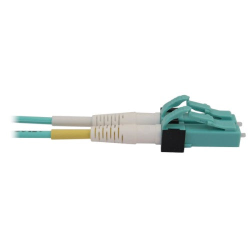 Tripp Lite N845X-02M-8L-MG InfiniBand/fibre optic cable 78.7" (2 m) MPO/MTP 4x LC OFNR Aqua color, Black, Magenta