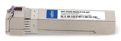 AddOn Networks SFP-25GB-BX20-D-EX-AO network transceiver module Fiber optic 25000 Mbit/s SFP28
