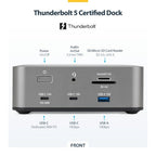 StarTech.com 215N-TB5USB4DOCK laptop dock/port replicator Wired Thunderbolt 5 Gray