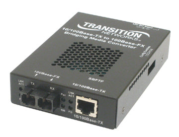 Transition Networks SBFTF1014-105 network media converter 100 Mbit/s 1310 nm Single-mode Black